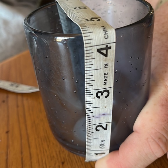 Blue Bubble Glass Drink Ware -  4 pieces - Picture 4 of 4